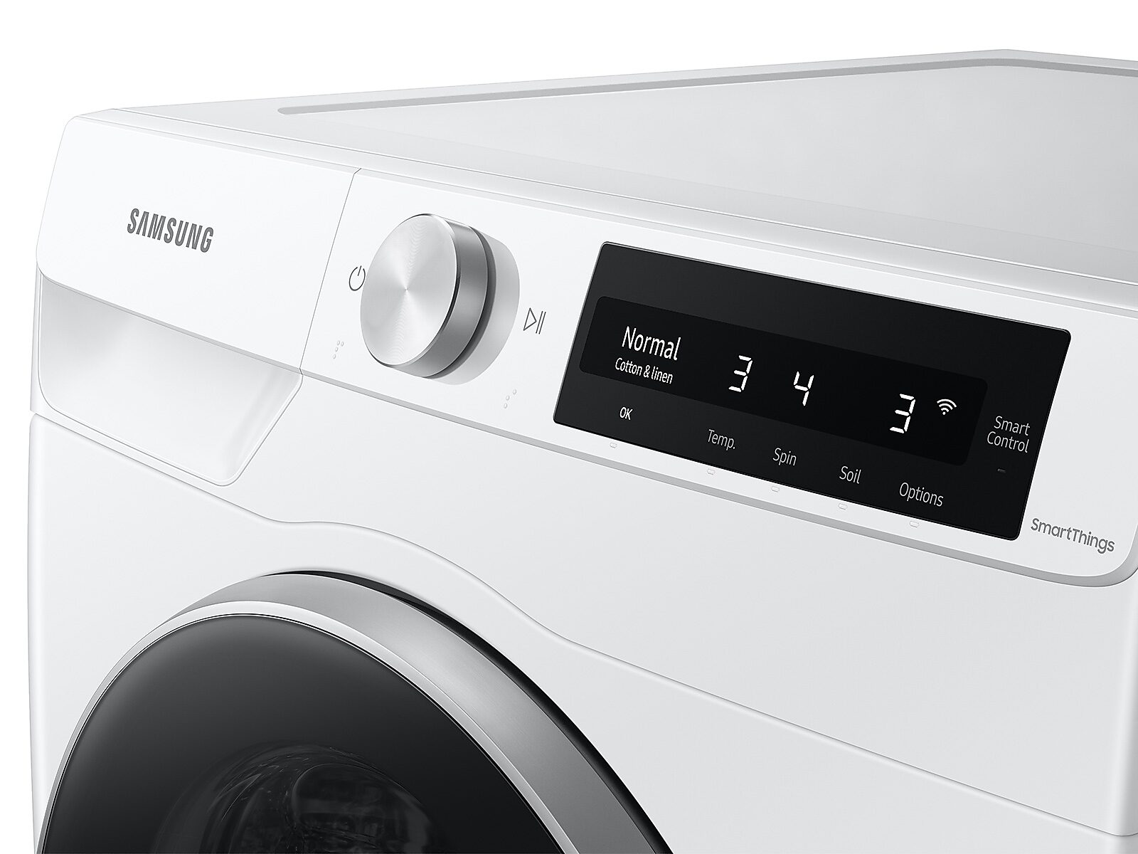 2.5 cu. ft. Compact Front Load Washer with AI Smart Dial and Super Speed Wash in White(WW25B6900AW/A2)