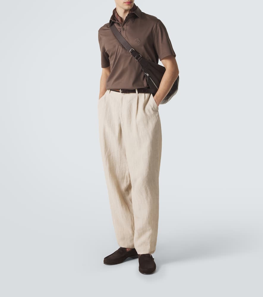 Logo cotton polo shirt