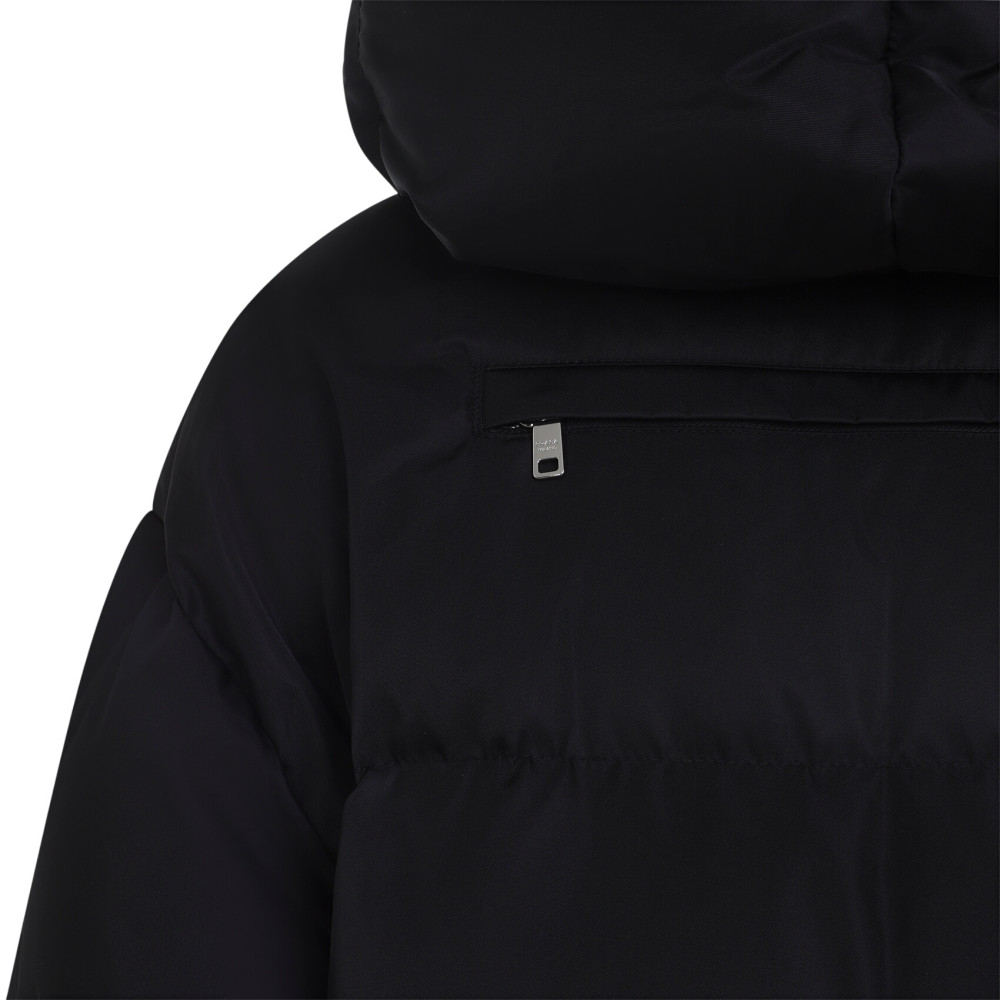 Black Logo Hood Jacket