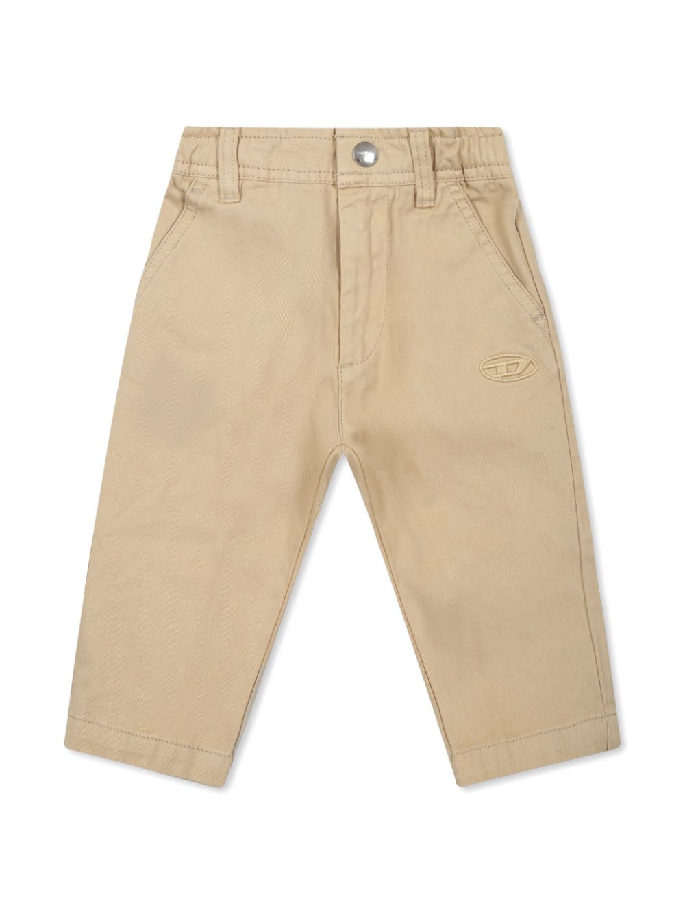 Gabardine-weave trousers - Neutrals