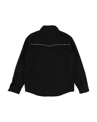 Kid Shirt Black Size 10 Cotton, Elastane