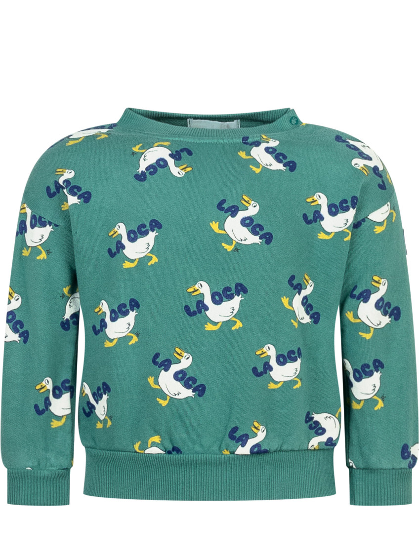 Babies Green Graphic Sweatshirt