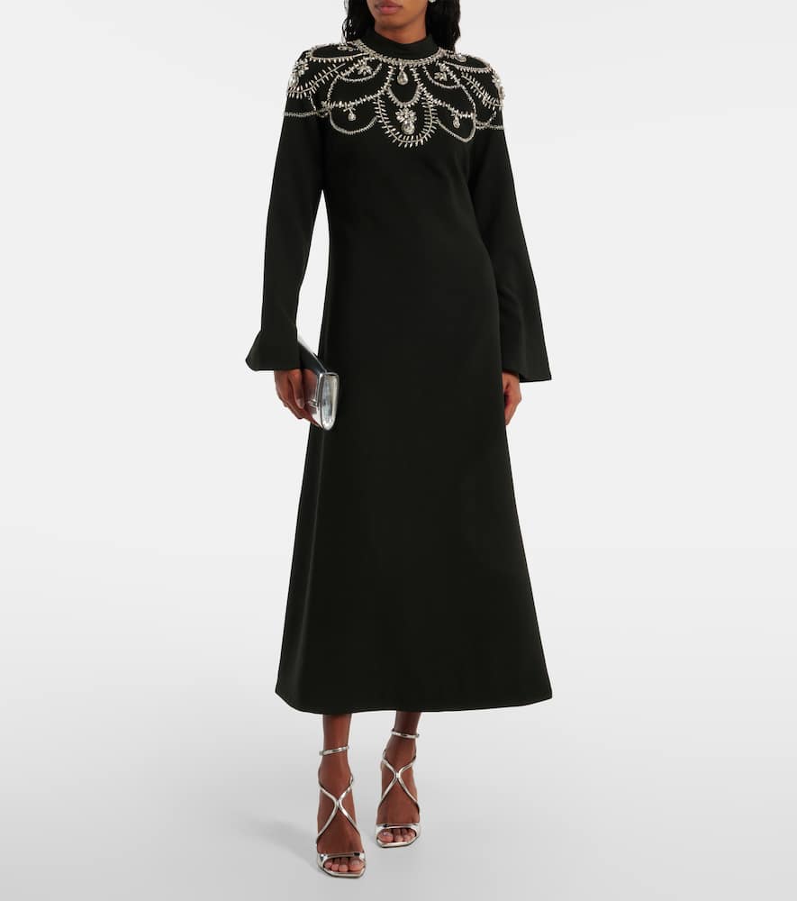 Odetta embellished midi dress
