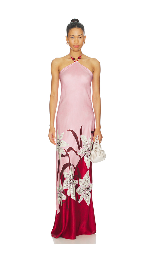 ROAME. Tallulah Halter Dress in Pink. S. Also in L