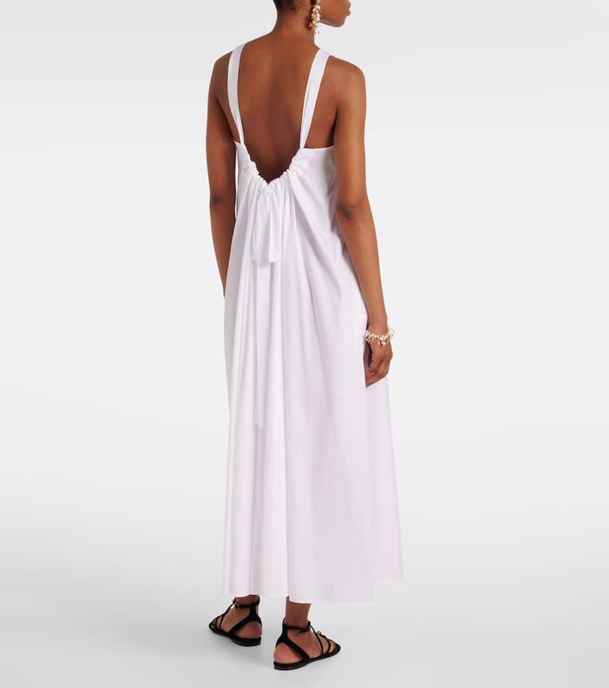 Romea cotton-blend poplin maxi dress