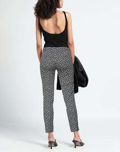Woman Pants Black Size 2 Cotton, Polyamide, Elastane