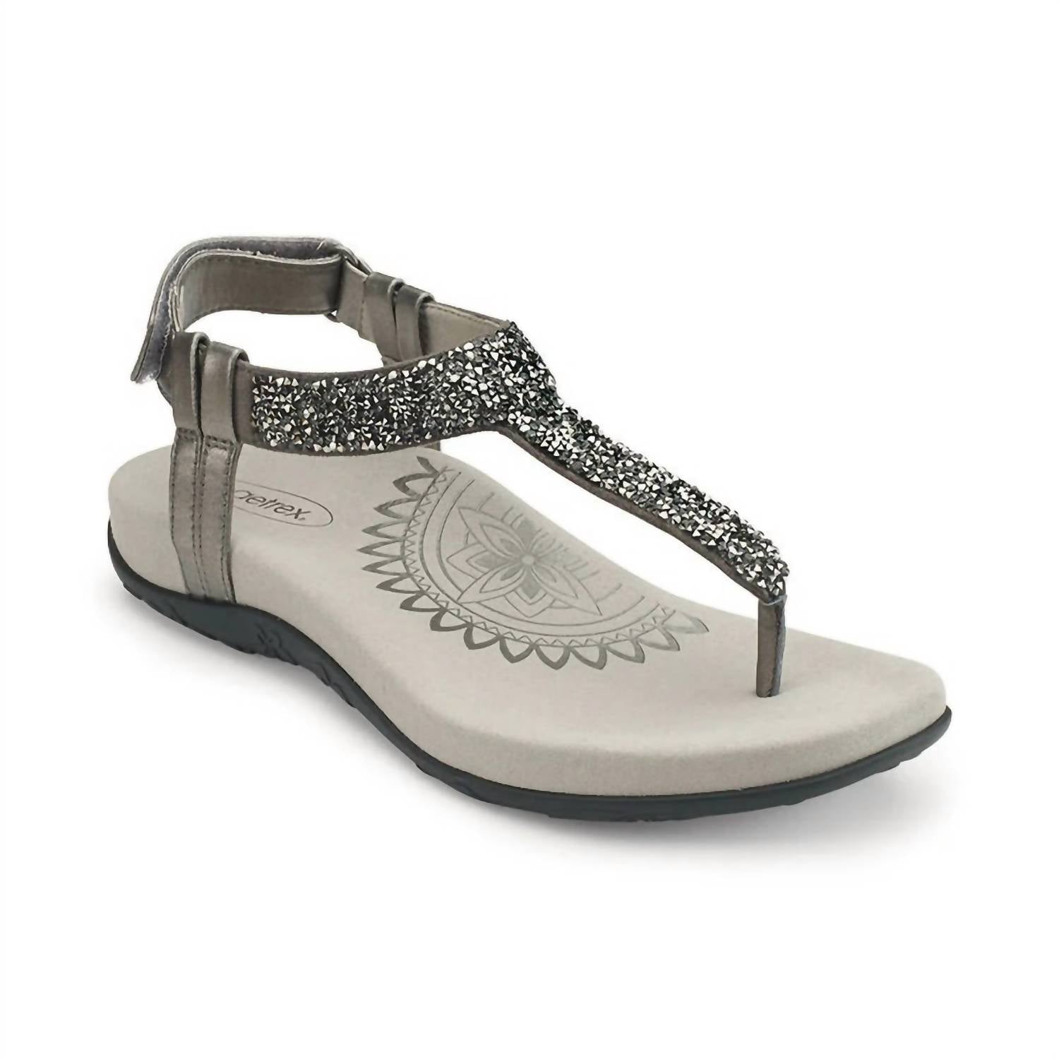 Women's Jade Sandal In Sparkle Grey