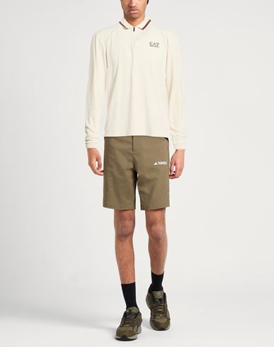 Man Polo shirt Ivory Size M Polyamide, Elastane