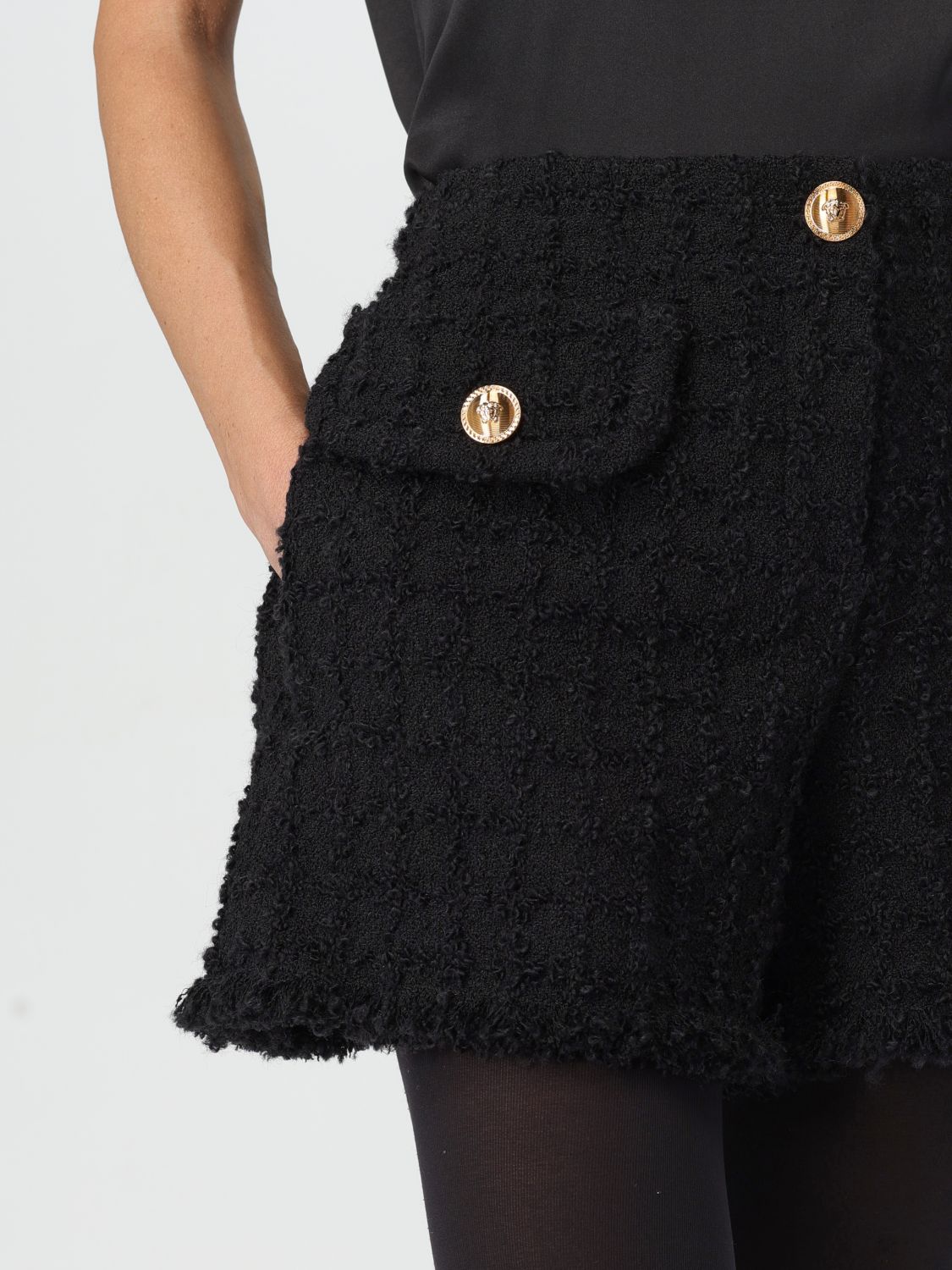 -Mini Shorts In Tweed Heritage-Donna