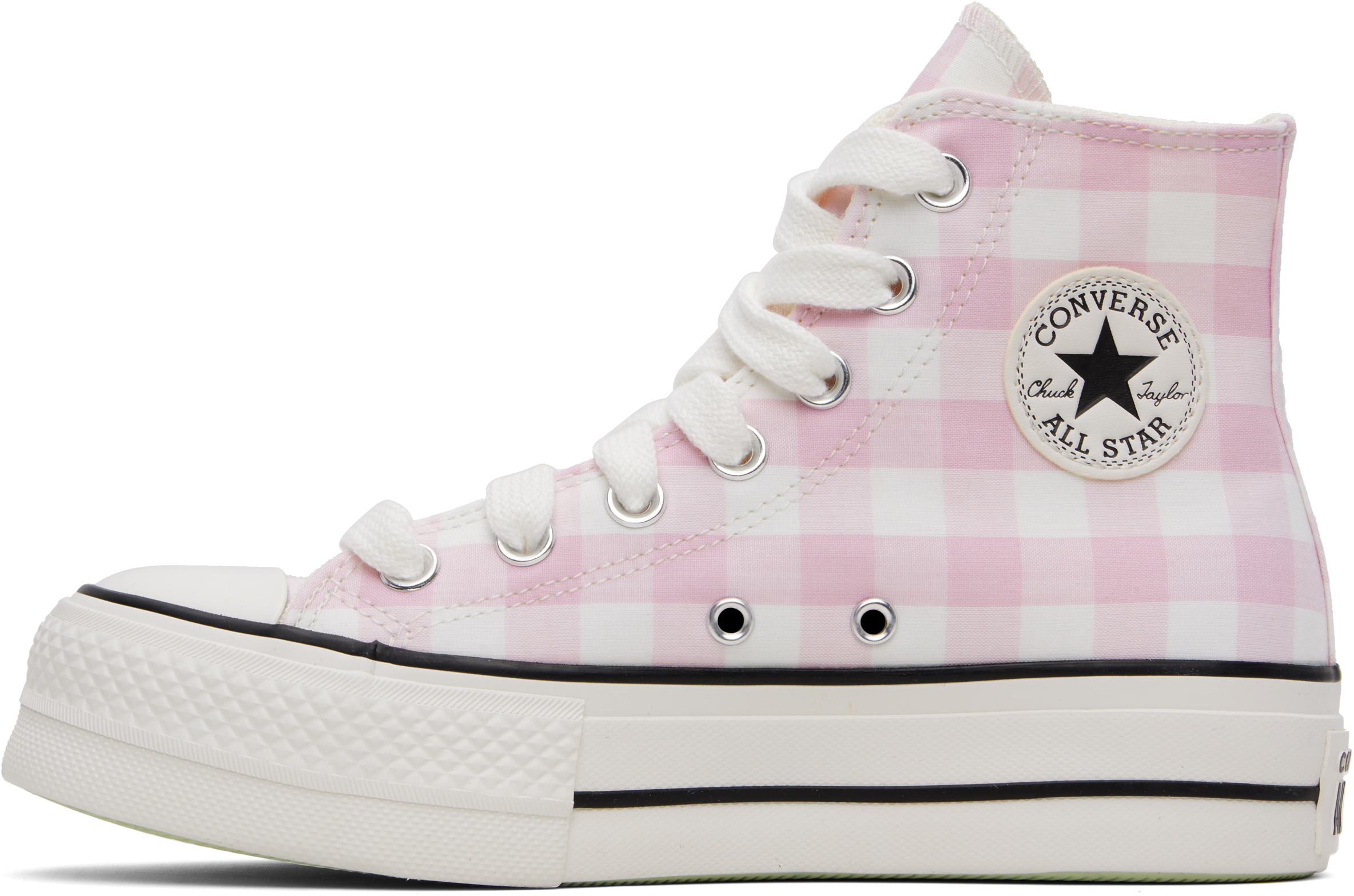 Pink & White Chuck Taylor All Star Gingham Sneakers