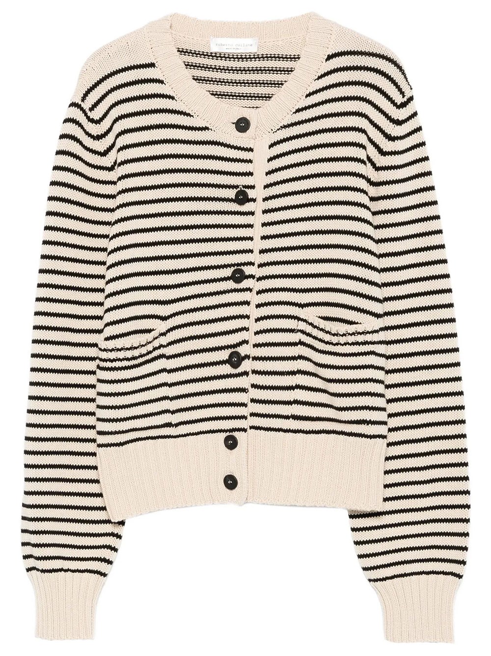 Striped Cotton Cardigan