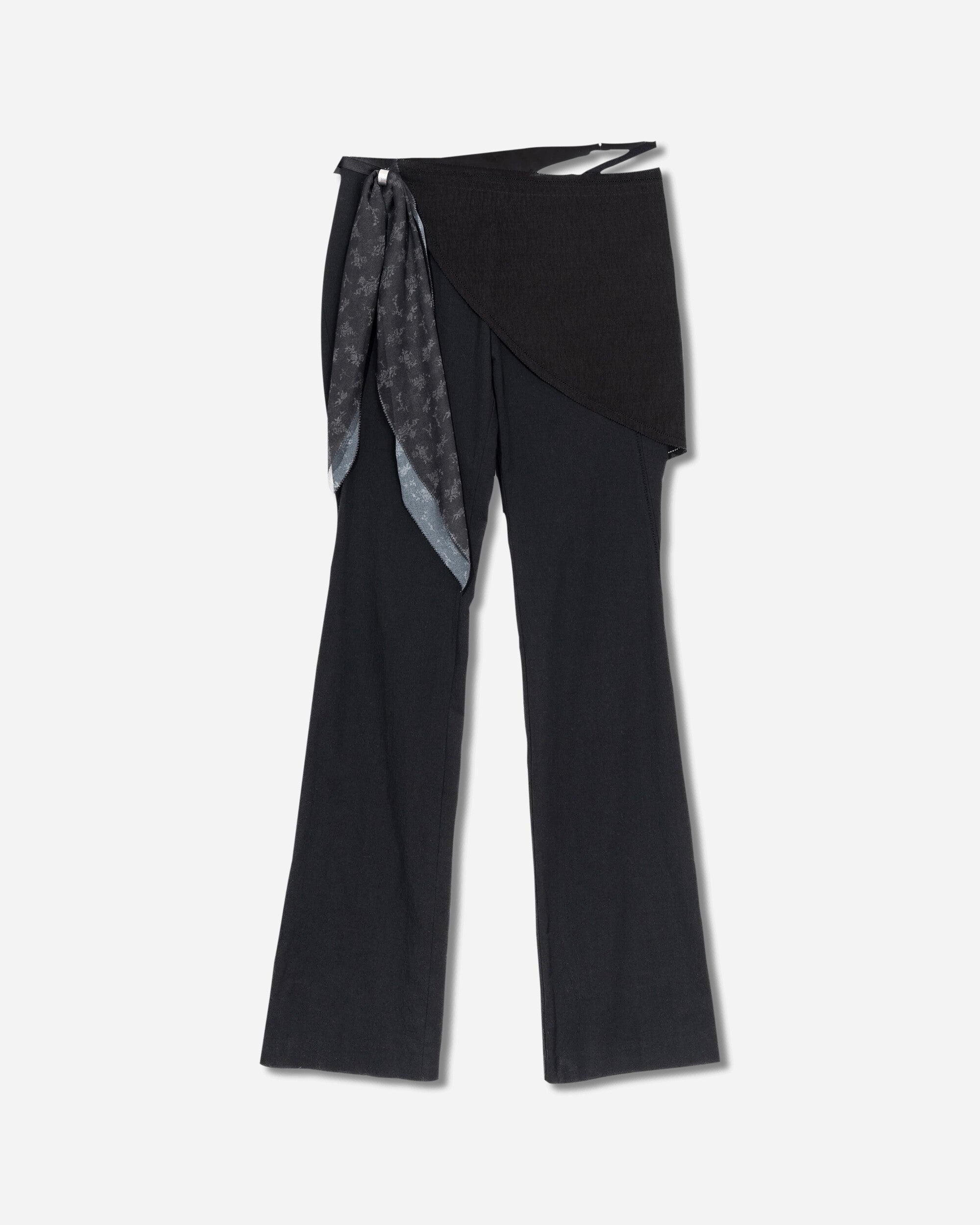 Women s Tie Scarf Pants Black