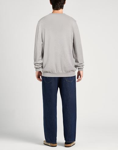 Man Sweater Light grey Size 48 Virgin Wool, Cashmere, Viscose