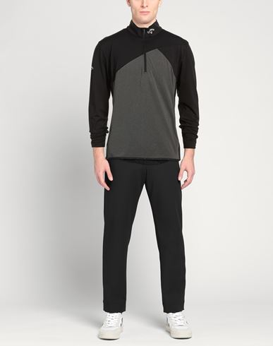 Man Sweatshirt Black Size S Polyester, Elastane