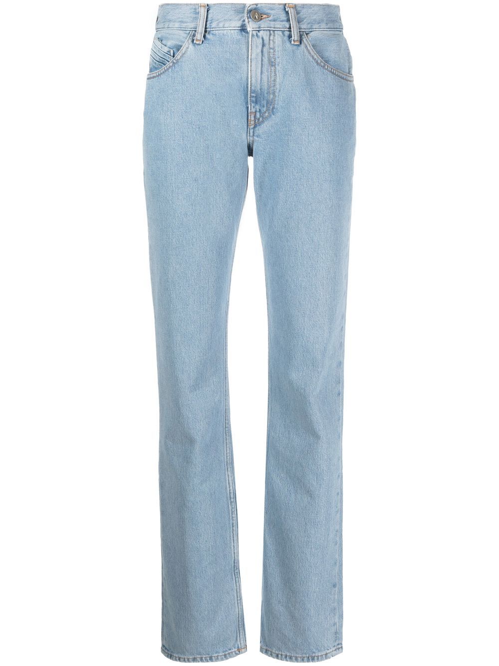 High-rise slim-fit jeans - Blue
