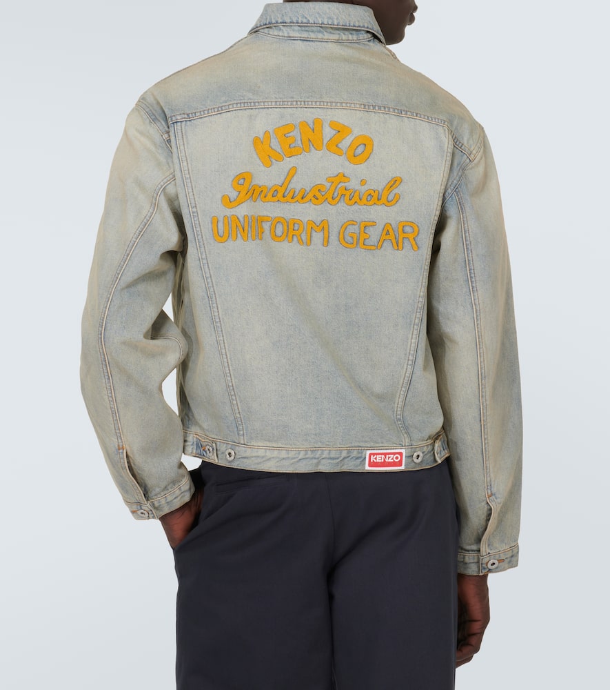 Drawn Varsity embroidered denim jacket