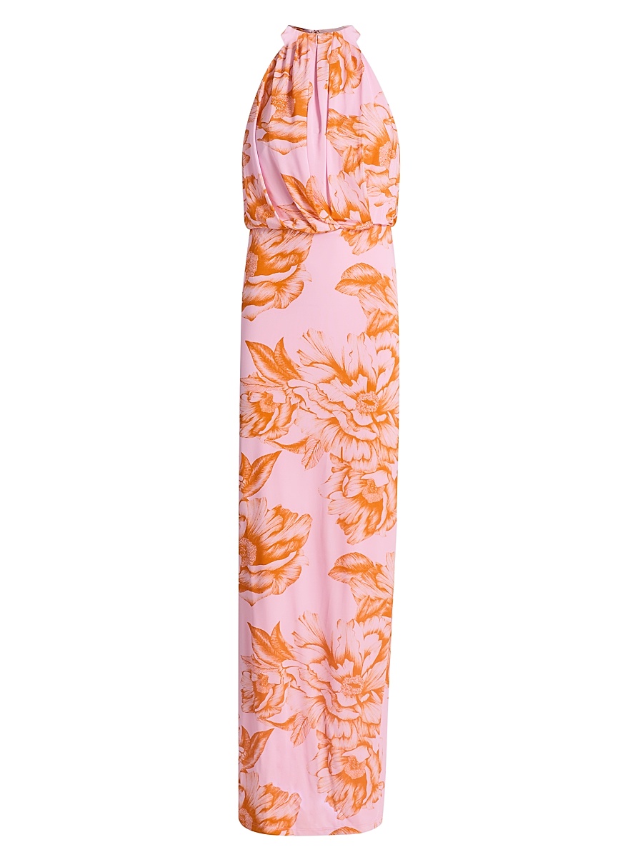 Women's Elowen Floral Halter Maxi Dress - Fleur De Peony