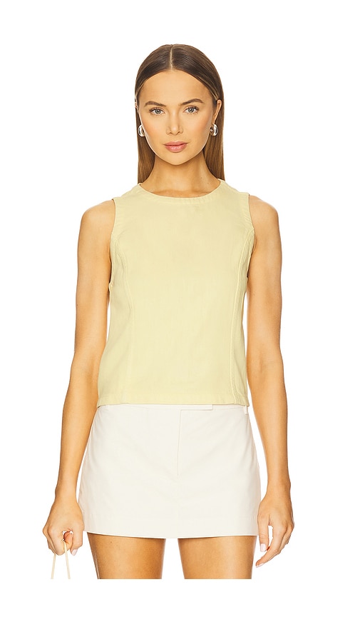 Rag & Bone Ultra Featherweight Myla Top in Lemon.  XS. Also in