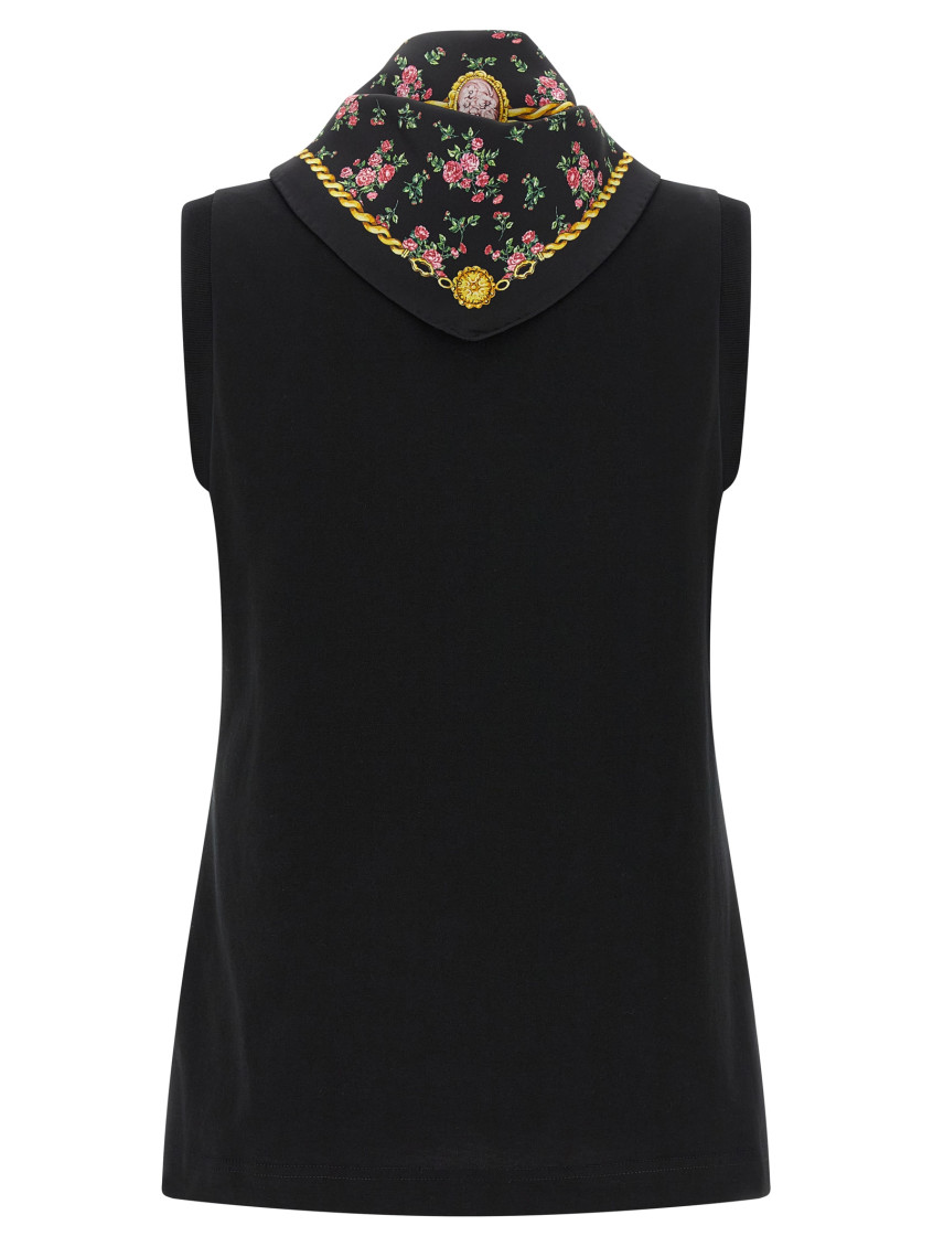 With Scarf T-Shirt Black