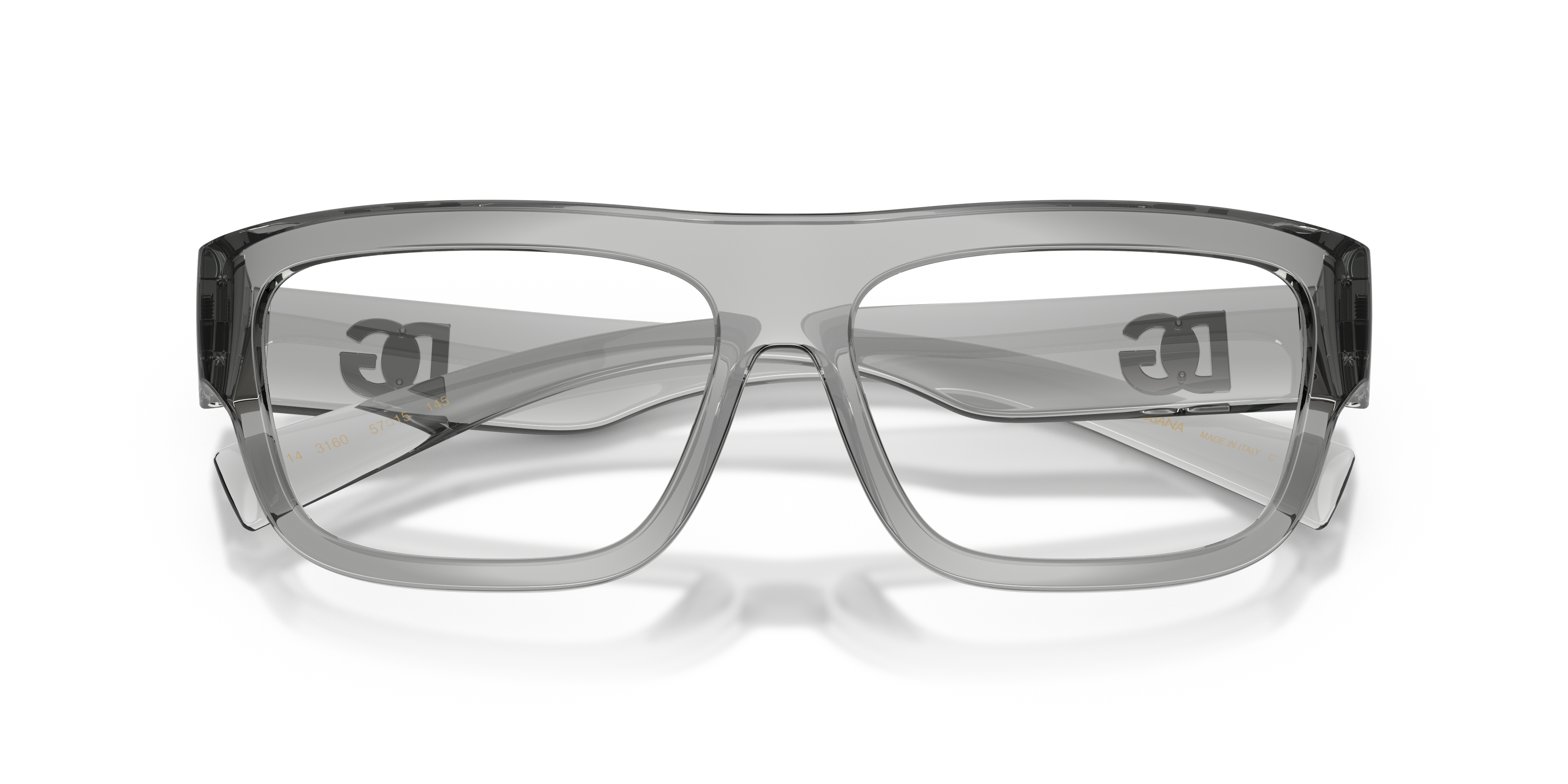 Dolce & Gabbana Man Dolce & Gabbana DG5114 3160 Optical frames Injected Grey Transparent Squared Norma