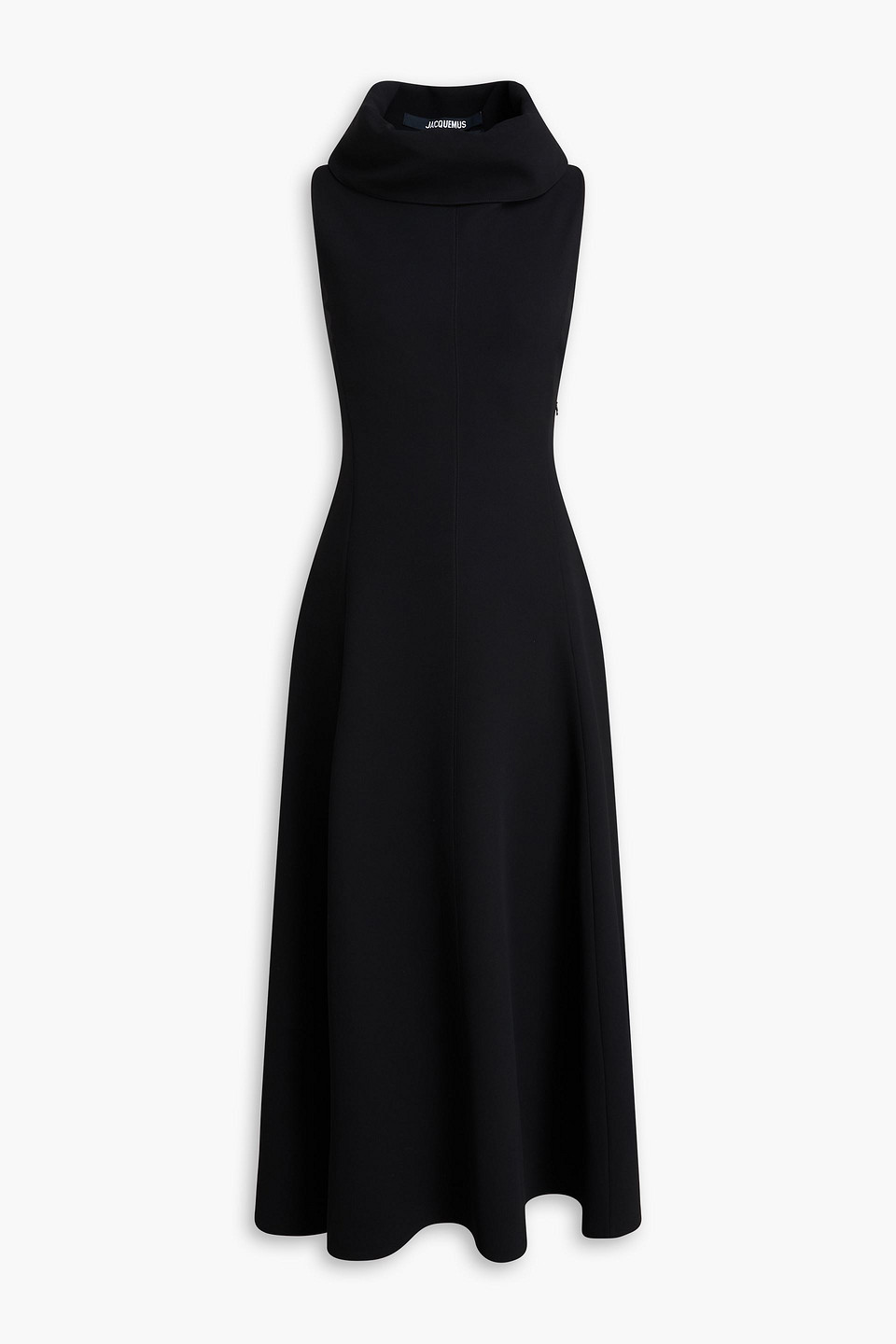 Crepe midi dress - Black - FR 34