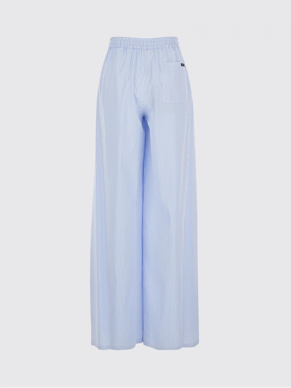 Pants Woman color Gnawed Blue