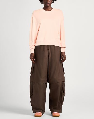 Woman Sweatshirt Blush Size L Cotton, Polyester, Elastane