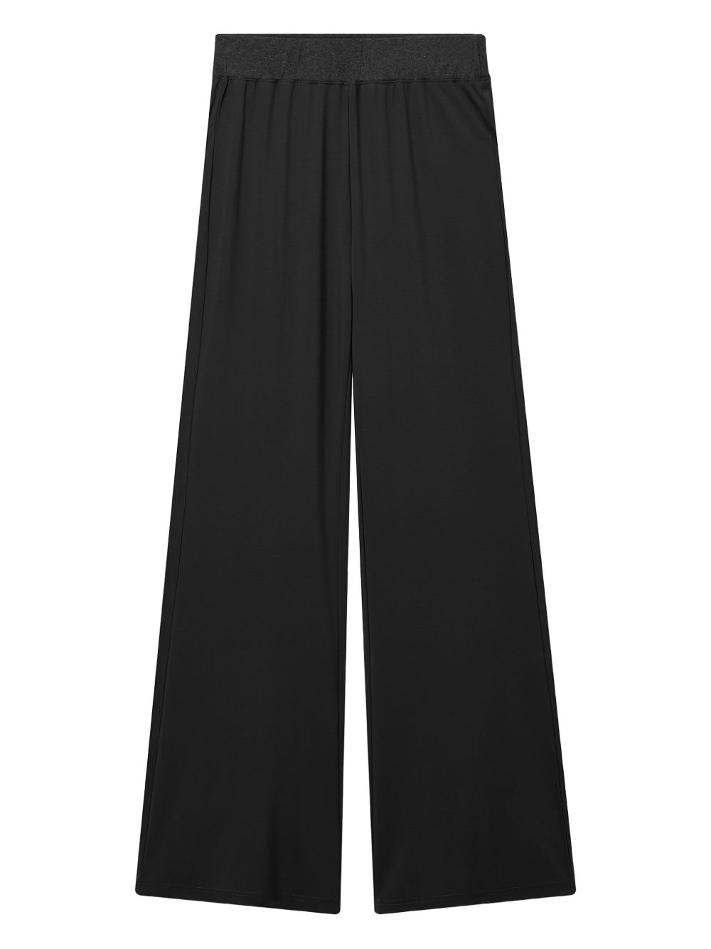 Elastic-waist trousers - Black