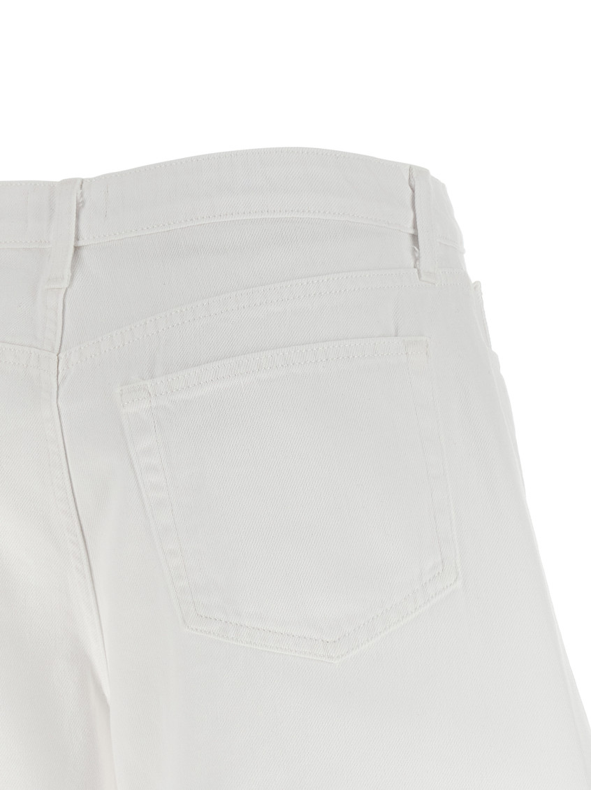 Lissania Jean Short In Blanc