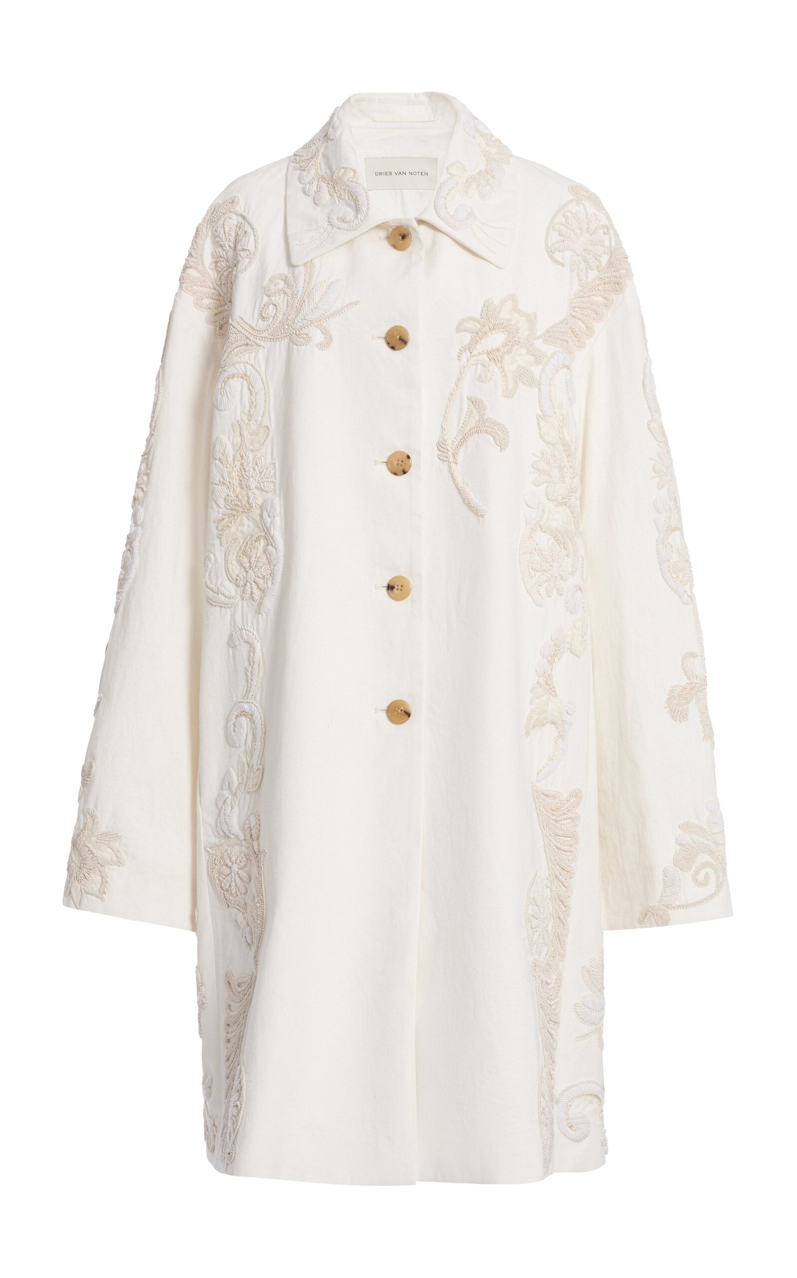 Rondero Embroidered Cotton-Canvas Coat