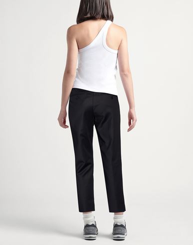 Woman Pants Black Size 2 Cotton, Polyamide, Elastane