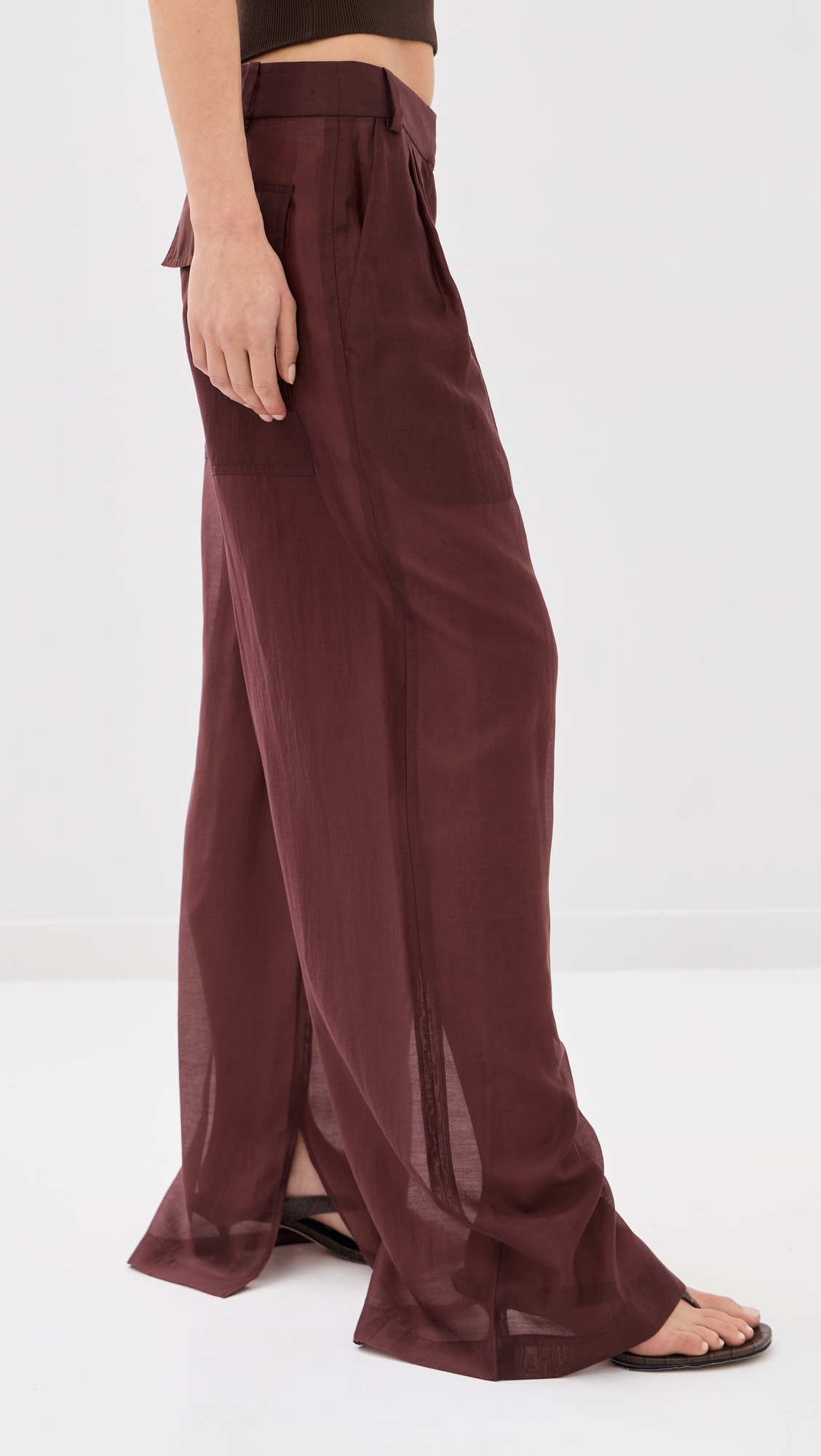 Summer Voile Stella Pants Russet Brown