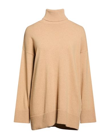 Woman Turtleneck Camel Size M Polyamide, Wool, Viscose, Cashmere, Elastane
