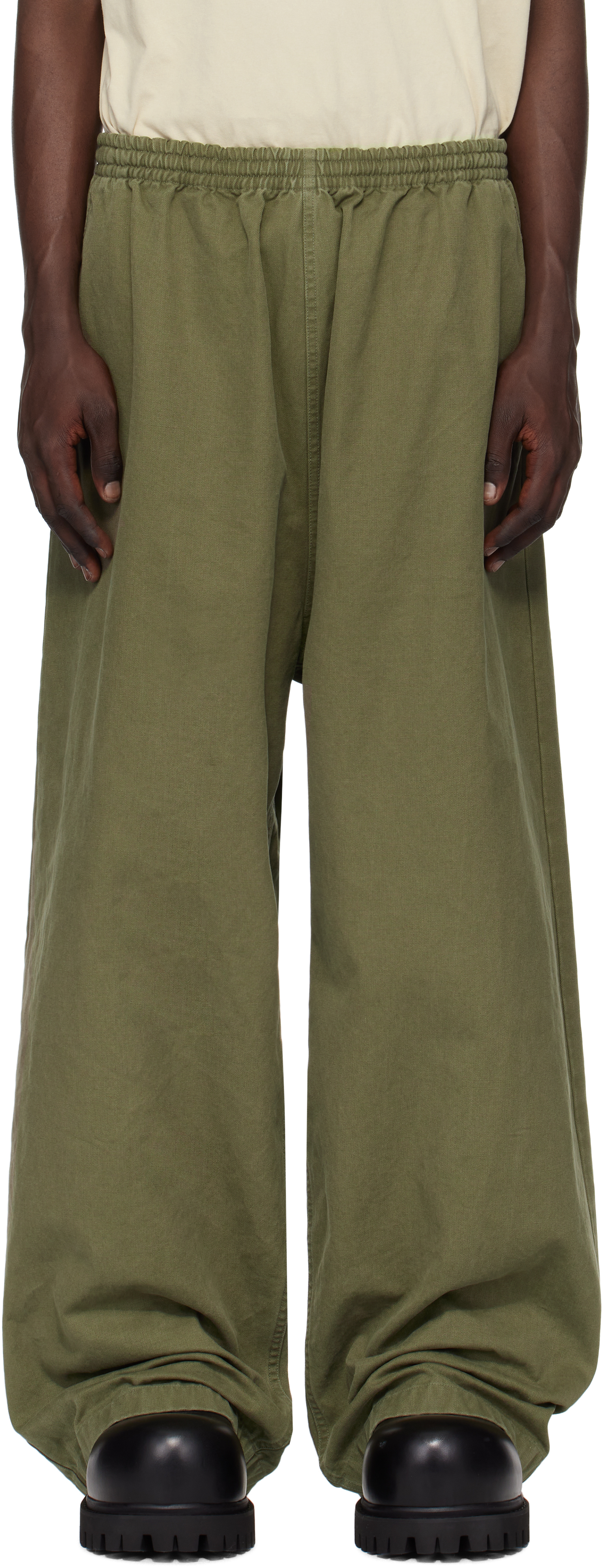 Balenciaga Khaki Baggy Sweatpants