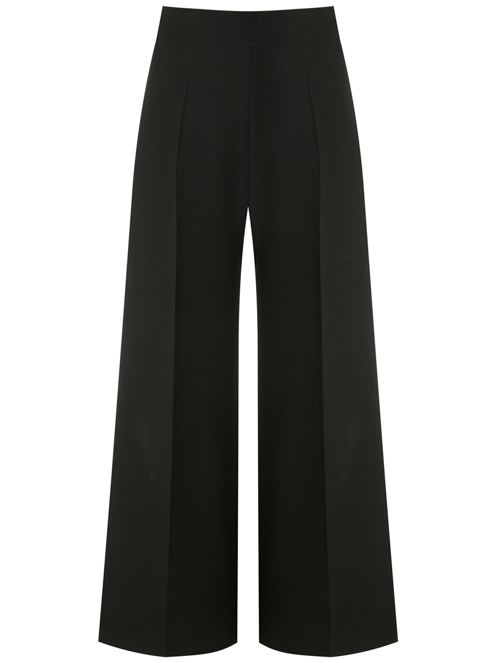 Valentino Garavani cropped wide-leg tailored trousers - Black