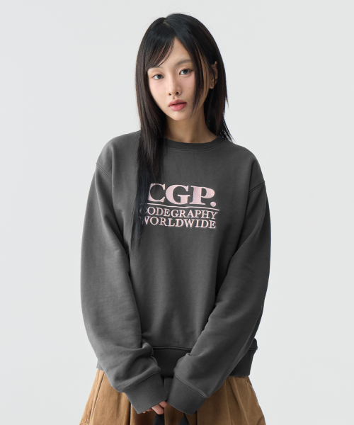  Square Logo Sweatshirt_Charcoal