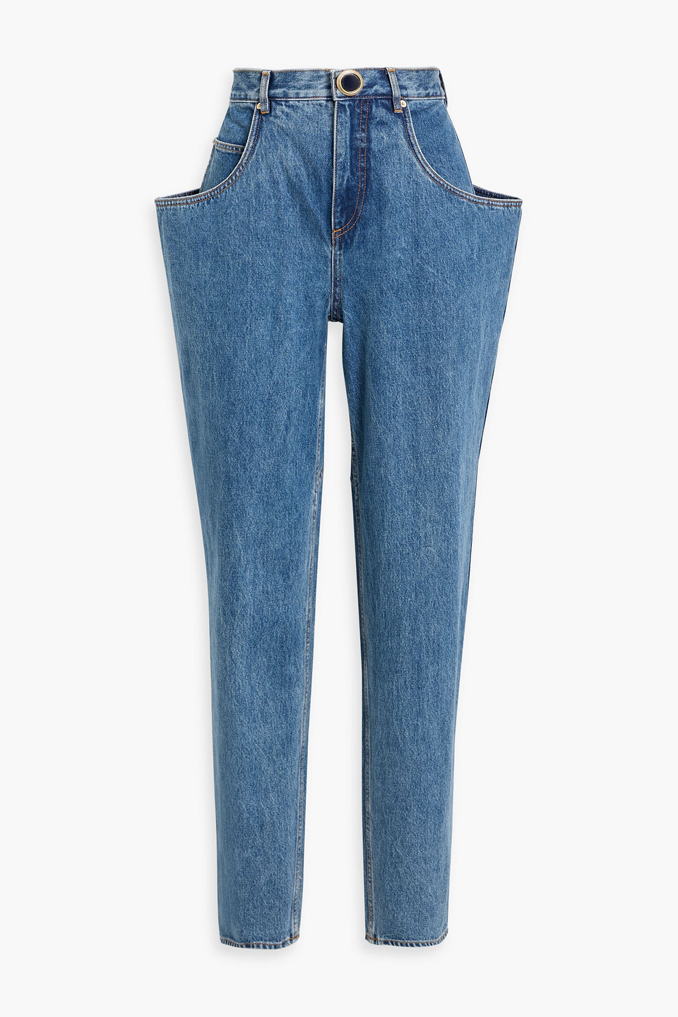 High-rise tapered jeans - Blue - 25