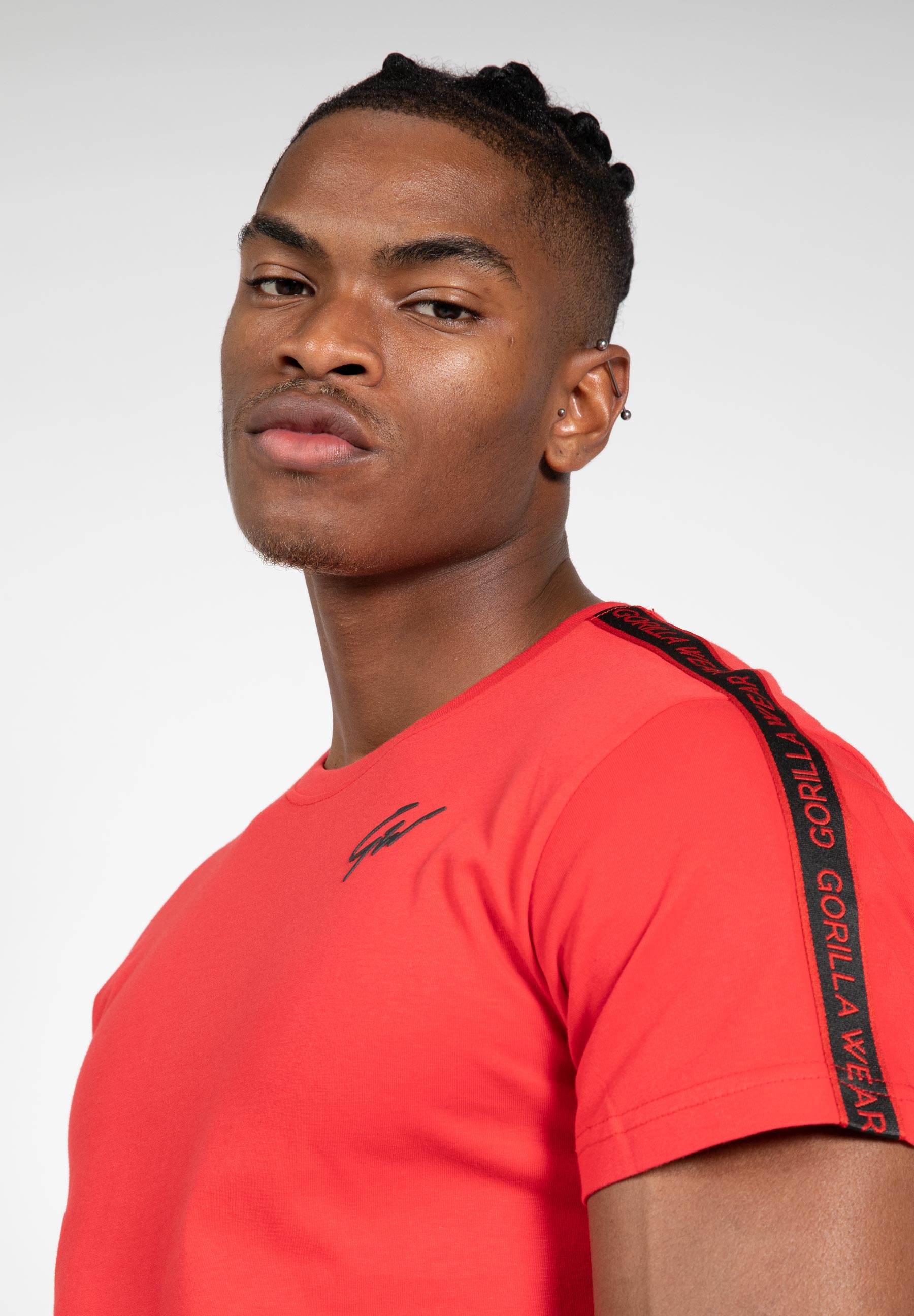 Chester T-shirt - Red/Black