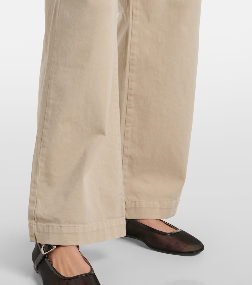 Naya cotton-blend twill straight pants