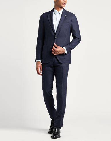 Man Suit Navy Size 36 Polyester, Wool