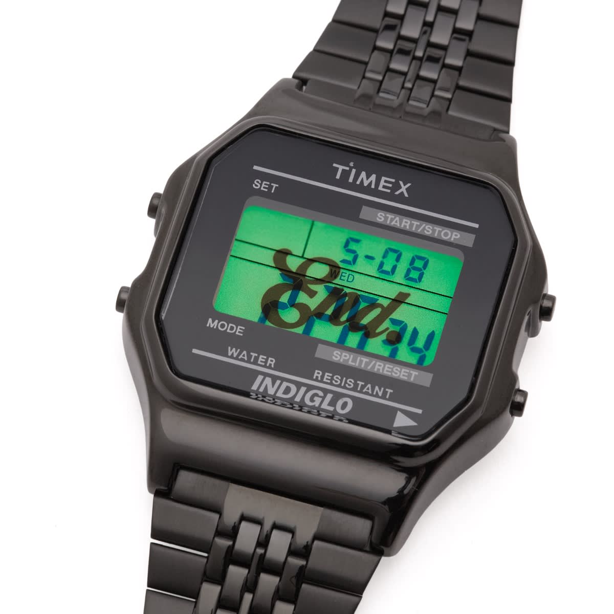 END. x Timex T80 Everyday Black in Black Case And Bracelet/Black Mask