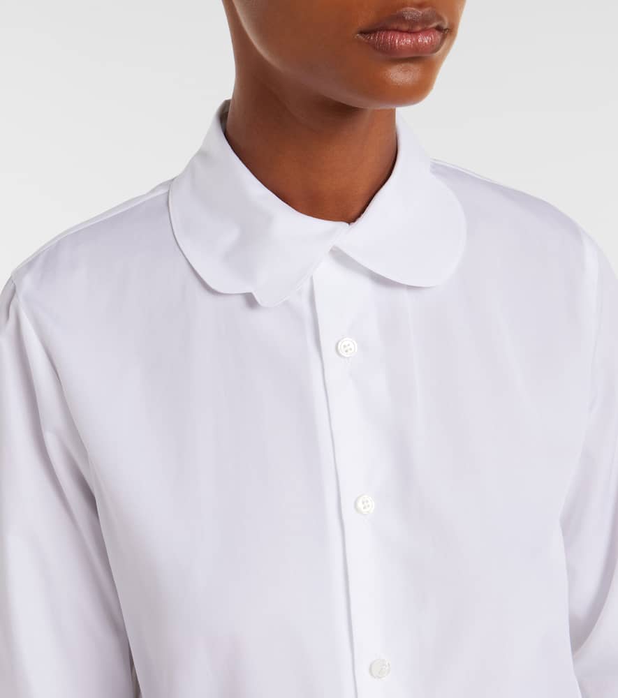 Gathered cotton shirt
