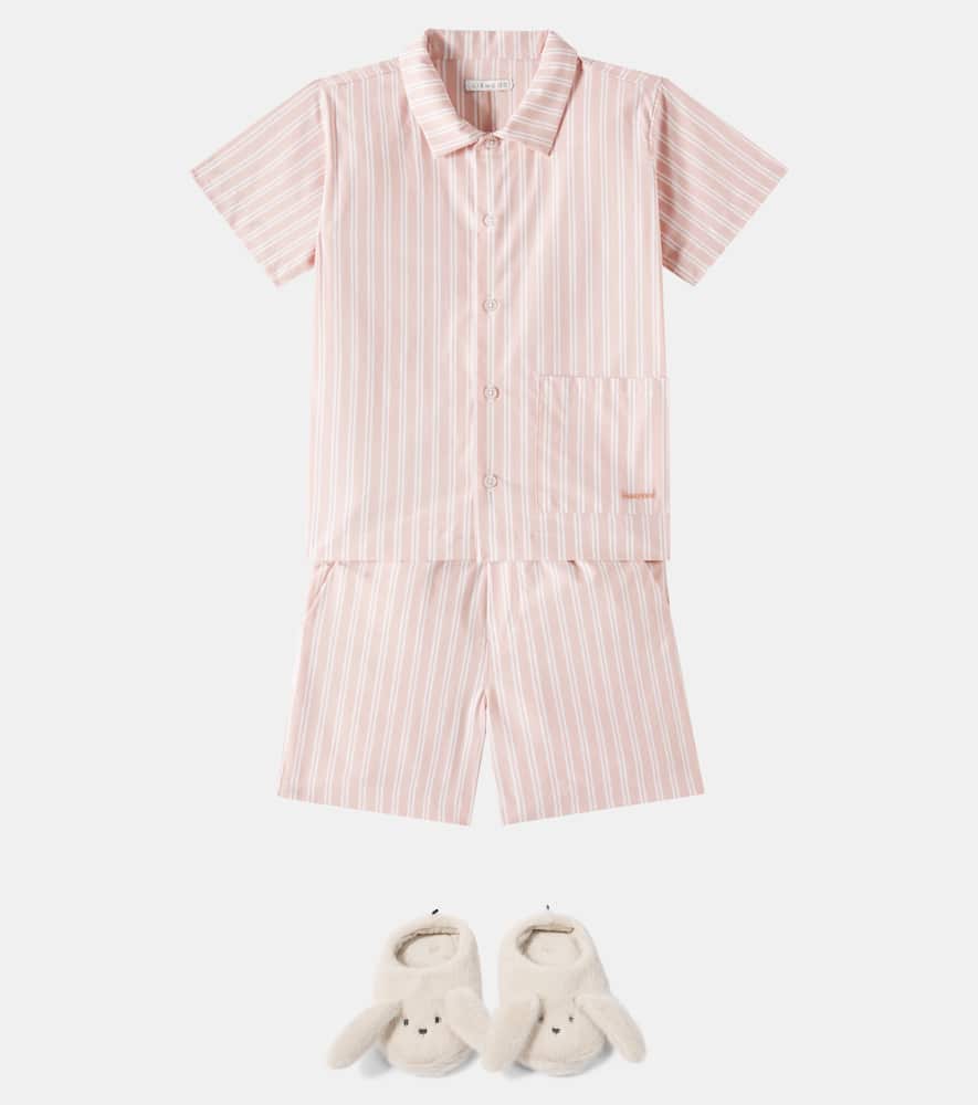 Liewood Leona striped cotton pajamas