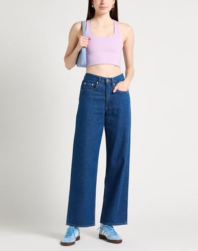 Woman Top Lilac Size L Recycled polyester, Elastane