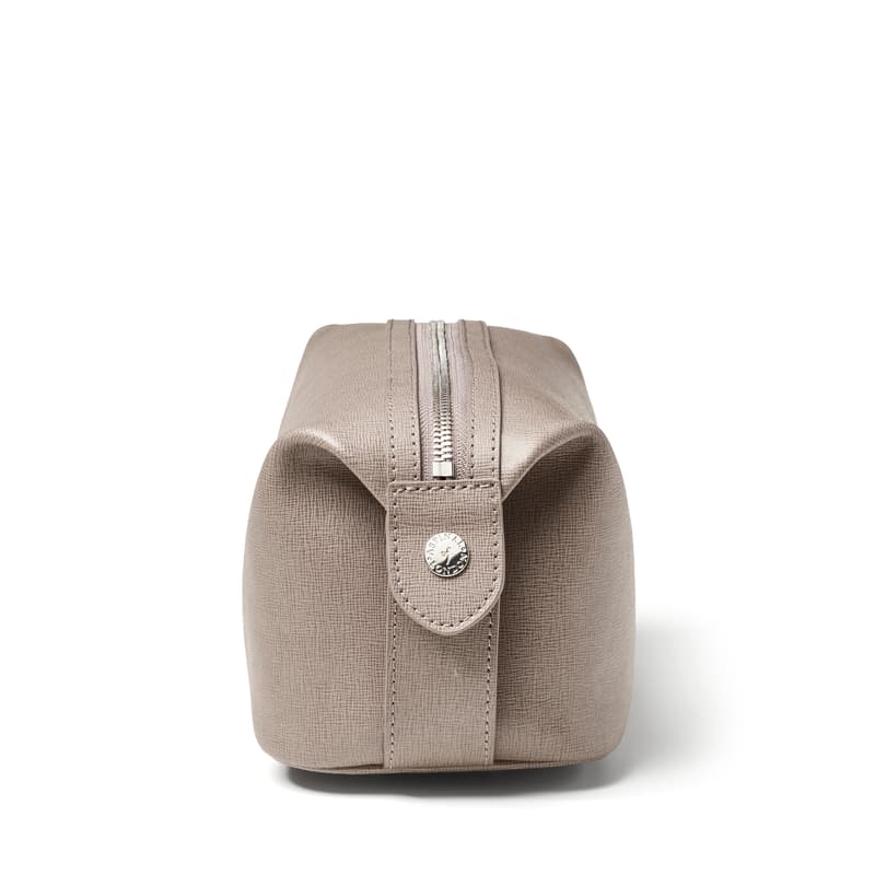 Mount Street Washbag in Warm Grey Saffiano