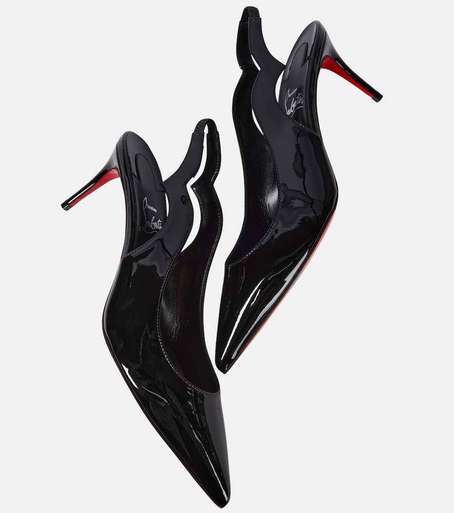Hot Chick Sling patent leather slingback pumps