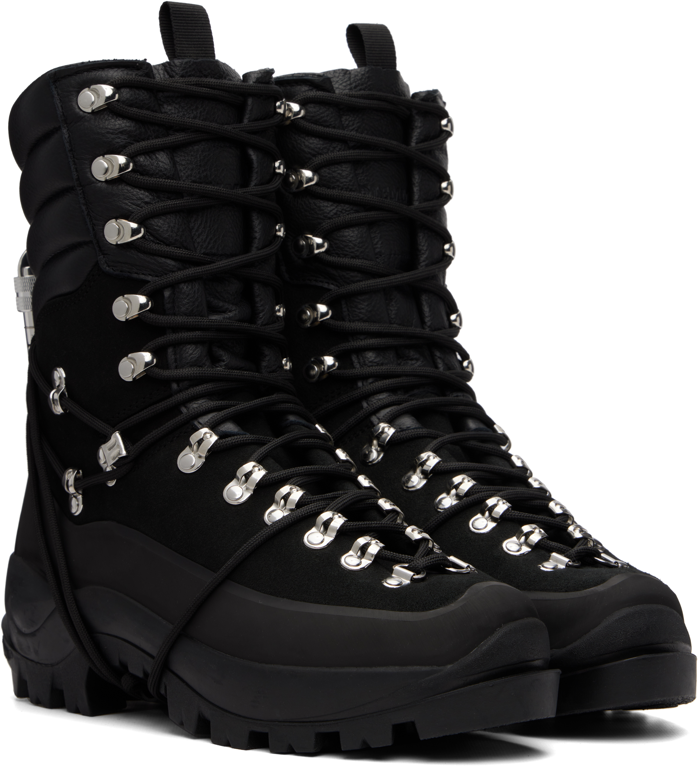 Black Tall Hiking Boots