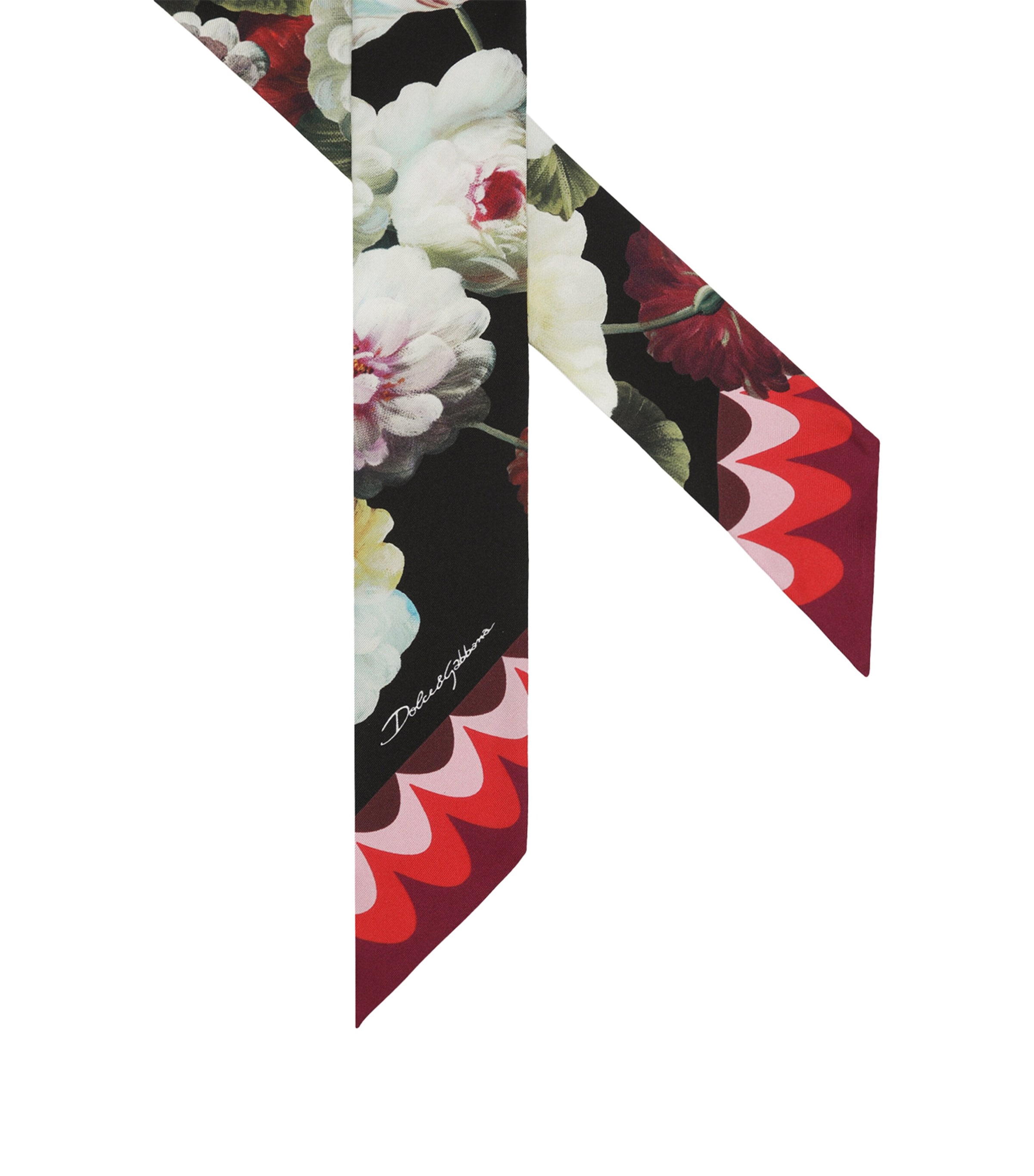 돌체앤가바나 여성 Silk Floral Print Scarf 000000000007537370
