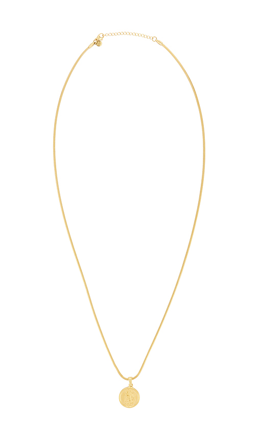 Petit moments Dubloon Necklace in Metallic Gold