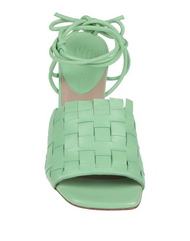 Woman Sandals Light green Size 7 Leather